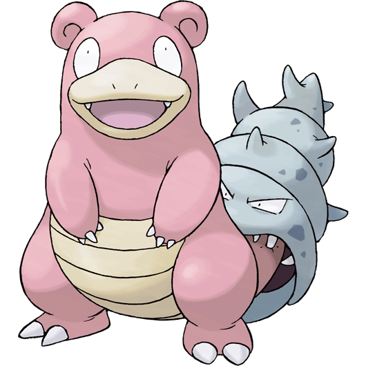 Slowbro with shellder on his tail